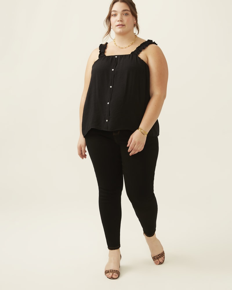 Plus size model with pear body shape wearing Elle High Rise Skinny Jean by STS Blue | Dia&Co | dia_product_style_image_id:192902
